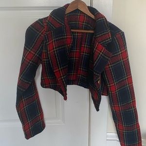 Super cute preppy plaid jacket